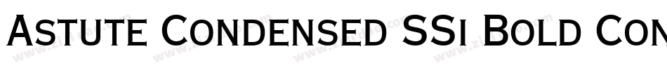 Astute Condensed SSi Bold Condensed字体转换